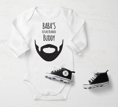 Baby Boy Customized Onsie | Baba's Future Breaded Buddy | Salaam Cards