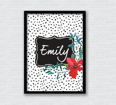 Custom Name Wall Art | Salaam Cards | Party Supplies