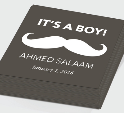 It's a Boy Favor Stickers | Salaam Cards | Party Supplies