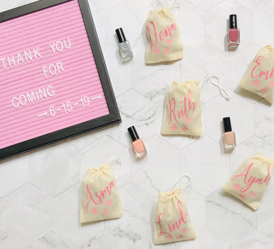 Personalized Muslin Bags | Salaam Cards | Party Favors