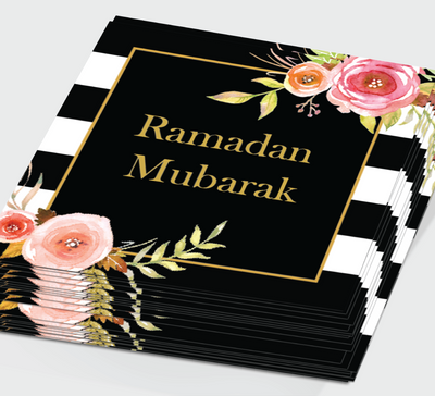Ramadan Mubarak Stickers Party Favors | Salaam Cards | Party Supplies