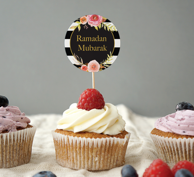 Ramadan  Mubarak Toppers | Salaam Cards | Party Supplies