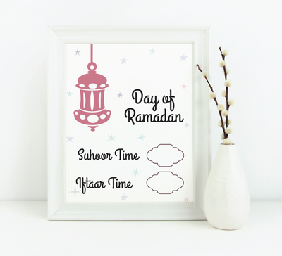 Ramadan Iftar Timetable | Salaam Cards | Party Supplies