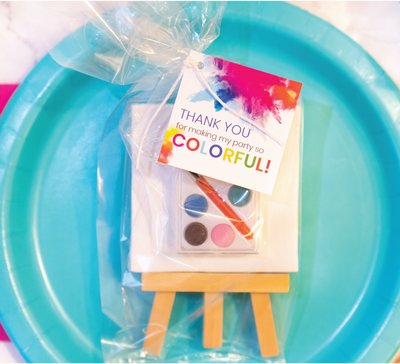 Thank you for making my party so colorful tags | Salaam Cards | Party Favors