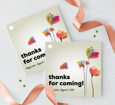 Baby Girl Customized Favor Tag | Salaam Cards | Party Supplies